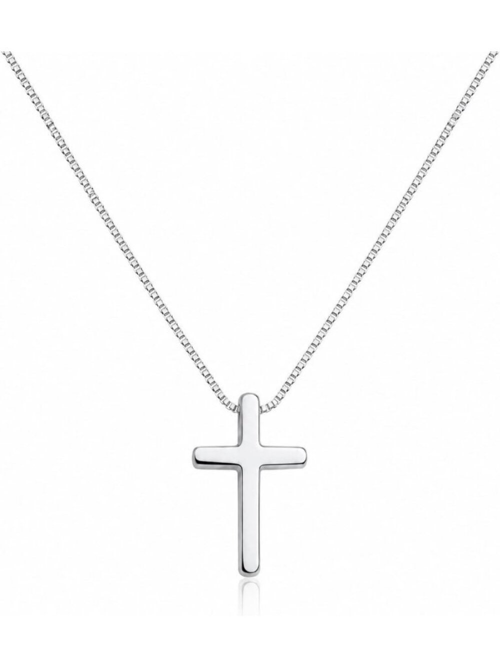 Women's Silver Dainty Minimalist 18K Gold Plated Stainless Steel Cross Pendants